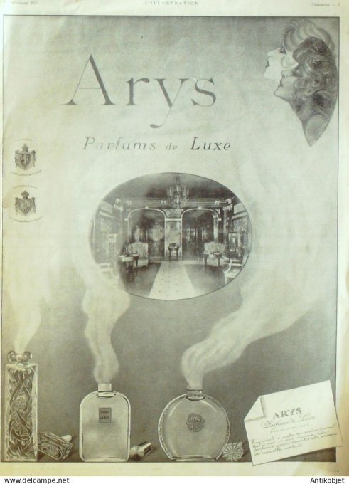 Publicite Cosmetique Arys 1923