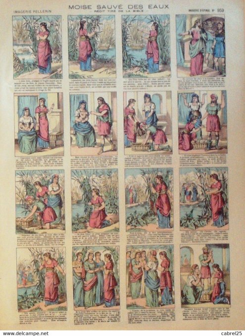 Moise Sauve Des Eaux (Pellerin d'epinal)