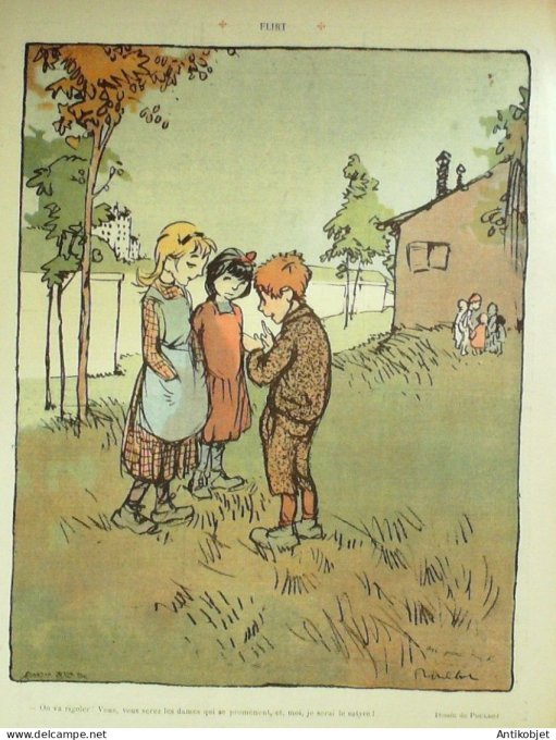 Le Rire 1907-08-10 # 236 Journal humoristique Ed.Originale Old England