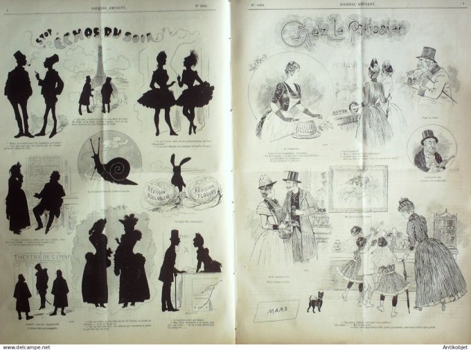 Le Journal Amusant 1889 # 1692 Manuel du parfait jeune homme par Henriot