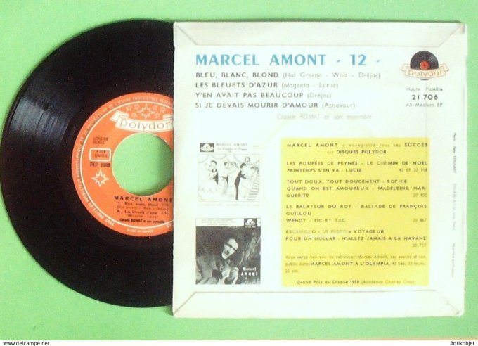 Amont Marcel EP Bleu blanc blond 1959