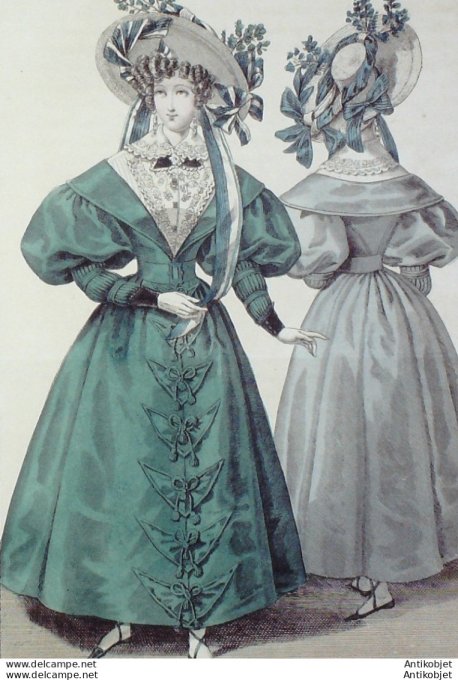 Costume Parisien 1830 # 2781 redingote du gros dorient
