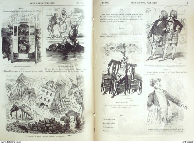 Petit journal pour Rire 1866 # 615 Annuaire Mahieu de l(Arome