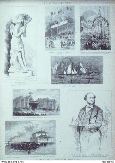 Le Monde illustré 1879 n°1151 Espagne Montserrat Statue de Soitoux