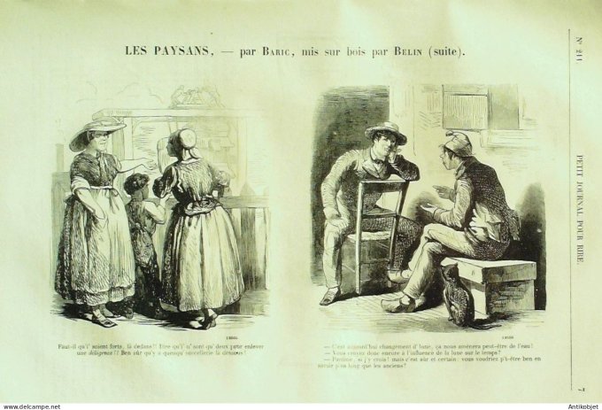 Petit journal pour Rire 1859 # 211 Pendant le mois Grevin