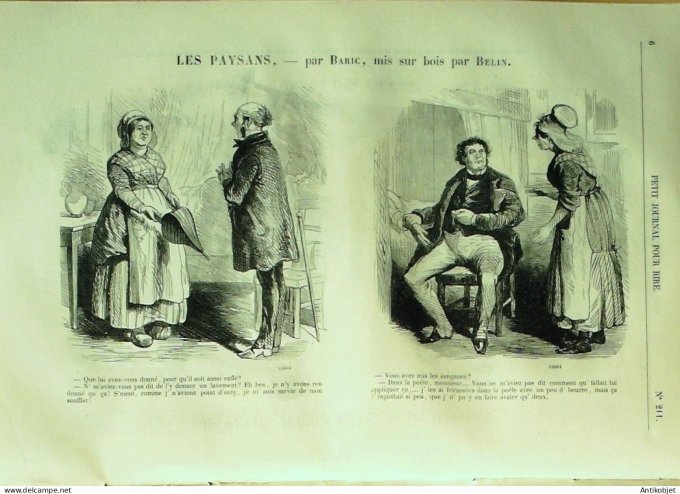 Petit journal pour Rire 1859 # 211 Pendant le mois Grevin