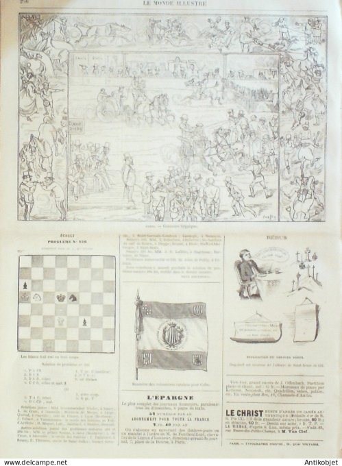 Le Monde illustré 1868 n°627 Espagne Barcelone Turquie Urgub Angleterre Liverpool Chine Ambassadeurs