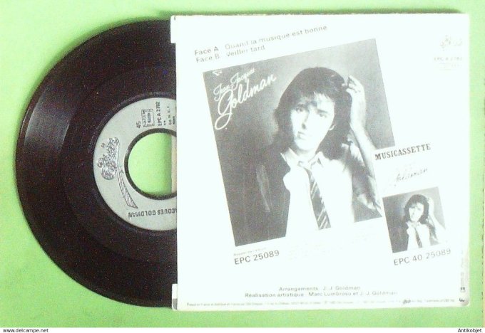 Goldman Jean-Jacques 45T SP Quand la musique est bonne 1982