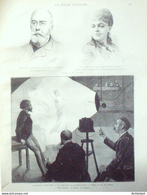 Le Monde illustré 1891 n°1771 Montpellier (34) Bruxelles Pologne Varsovie Tricycle au pétrole