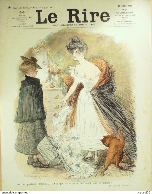 Le Rire 1905 n°131 Iribe Weiluc Losques Poulbot Guydo Weiluc De Nezière Foussarigues