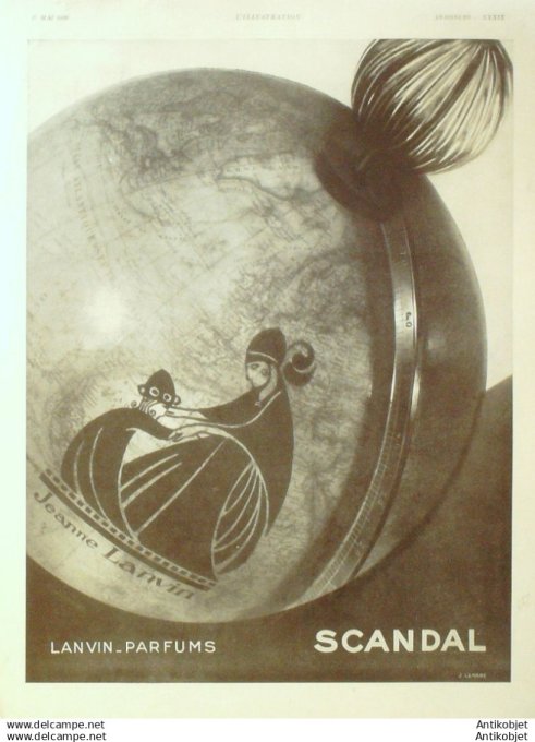 Publicite Cosmetique Lanvin 1933