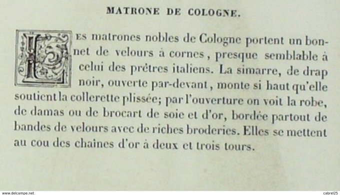 Allemagne COLOGNE Matrone 1859