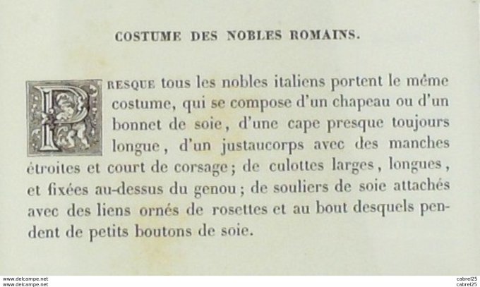 Italie rome Nobles romains 1859