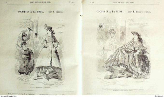 Petit journal pour Rire 1868 #   16 A quoi sert une canne Telory