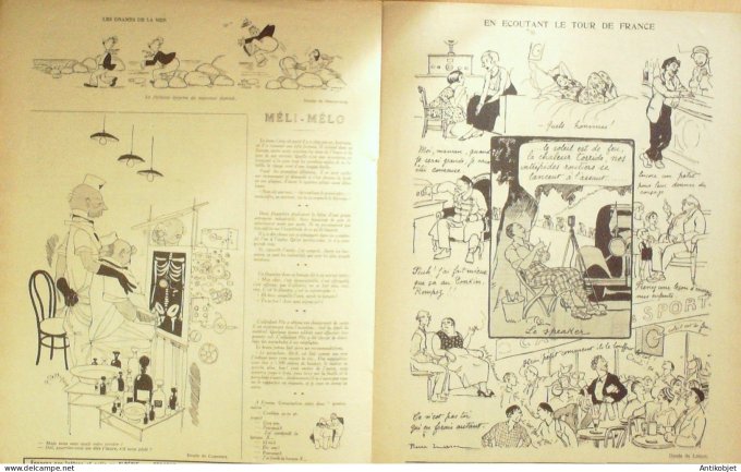 Le Rire 1932-03-19 # 703 Journal humoristique Ed.Originale Tour de France