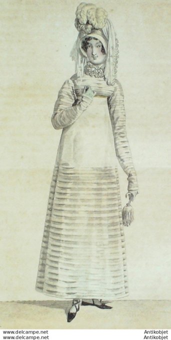 Costume Parisien 1816 # 1589 Robe perkale