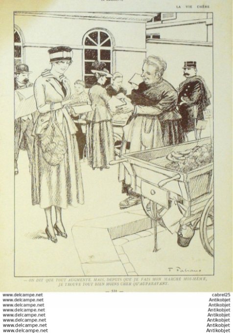 La Baionnette 1916 # 060 (La Guerre Et Les Femmes) Fabiano