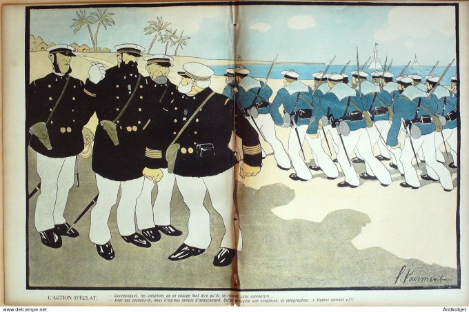 L'Assiette au beurre 1905 # 237 Le quart Naval Les Maritimes Fourment