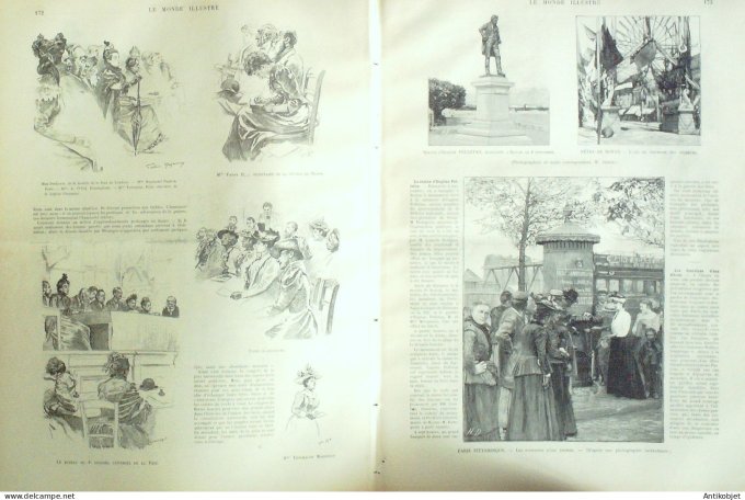 Le Monde illustré 1892 n°1850 Chambéry (73) Maroc troupes Angherristes shériffiennes Royan (17)