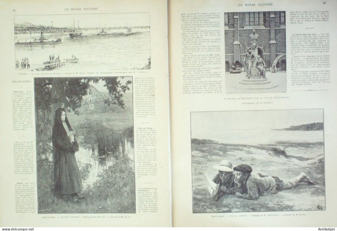 Le Monde illustré 1895 n°1998 Madagascar Marovay Dieppe (76) St-Quentin (02) Bizerte