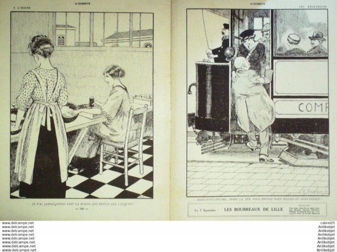 La Baionnette 1916 # 060 (La Guerre Et Les Femmes) Fabiano