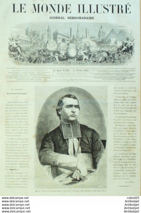 Le Monde illustré 1862 n°251 Idonésie Java Chasse Au Tigre Observatoire De Paris