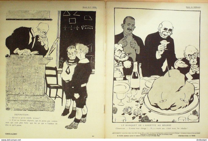 L'Assiette au beurre 1908 n°386 Rebelles Galanis Kirchner Zyg