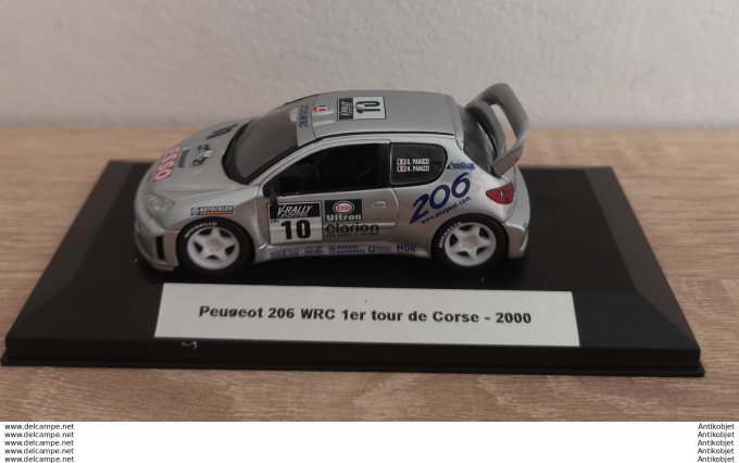 Peugeot 206 WRC # 10 1er Tour de Corse 2000 IXO ALTAYA 1/43