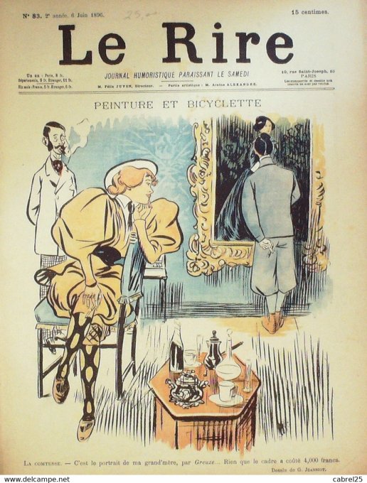 Le Rire 1896 n° 83 Jeanniot Fau Heidbrinck Dépaquit Huard