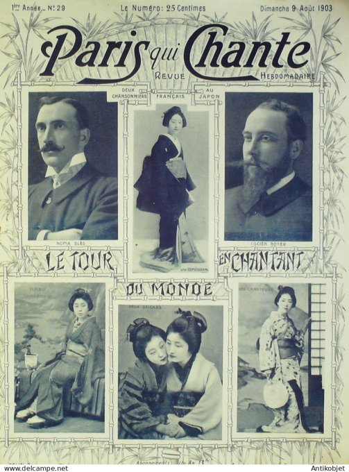 Paris qui chante 1903 n° 29 Blés Charny Legay Romagnan Granville