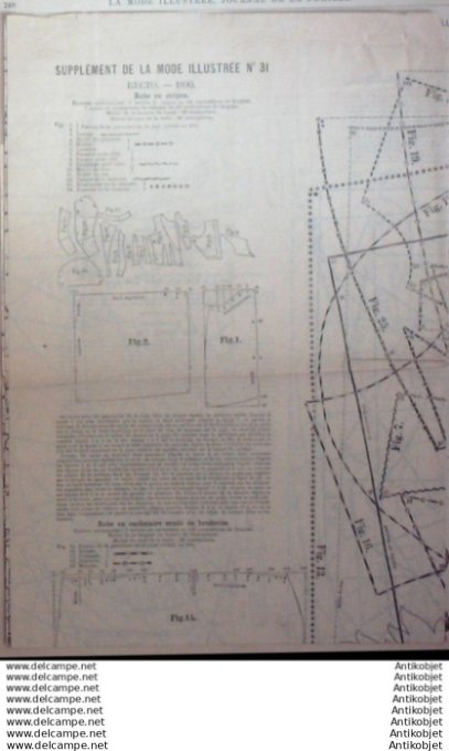 Journal + Patron Mode illustrée  1890 # 31 (with Pattern)