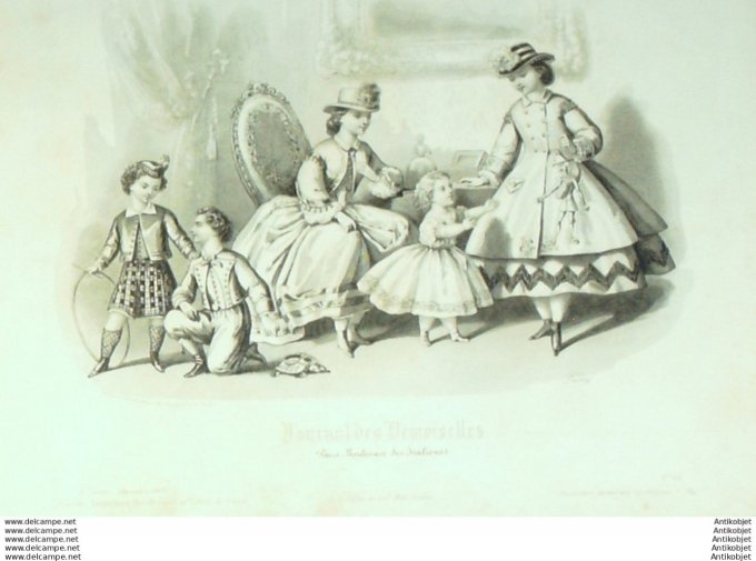 Journal de Demoiselles 1863 # 12b Travestissements enfants