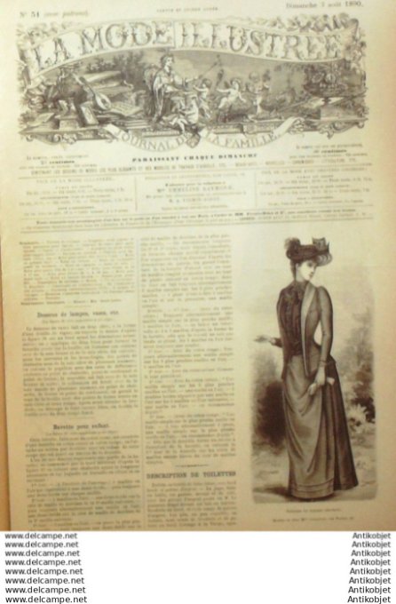 Journal + Patron Mode illustrée  1890 # 31 (with Pattern)