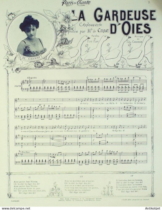 Paris qui chante 1903 #29 Blés Charny Legay Romagnan Granville