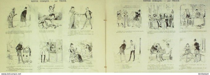 La Caricature 1884 #238 Revue du 14 juillet Job Sorel Prince Zilah Robida Trock