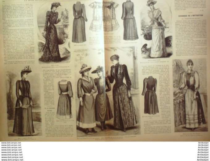 Journal + Patron Mode illustrée  1890 # 31 (with Pattern)