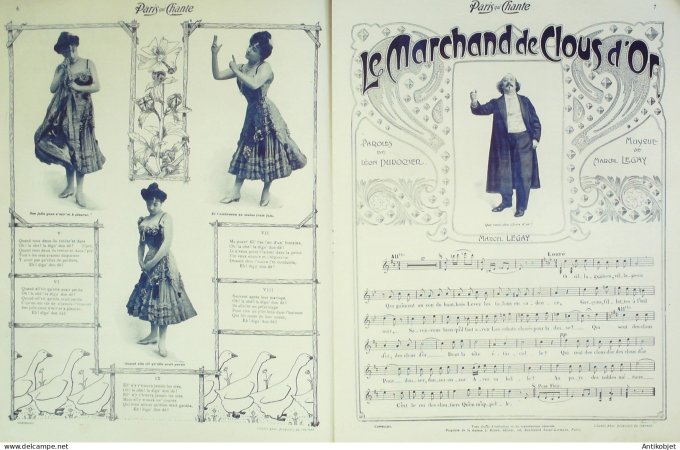 Paris qui chante 1903 n° 29 Blés Charny Legay Romagnan Granville