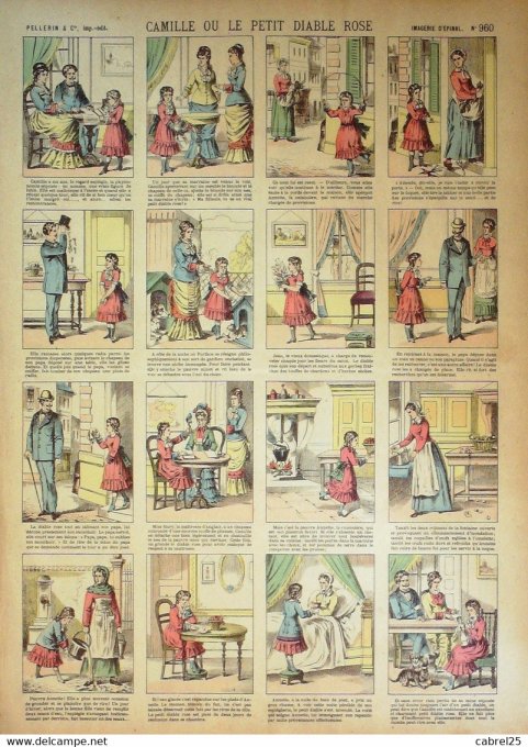 Camille Ou Le Petit Diable Rose (Pellerin d'epinal)
