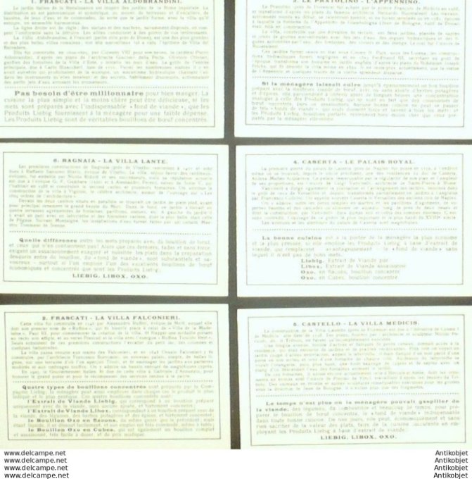 Chromo Liebig Sang 1240 L'Italie ses jardins (1930)