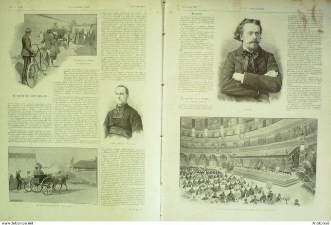 L'illustration 1897 n°2851 Echmuhl (29) St-Médard (35) Nantes (44) Canada Klondike Chilkoot Angers (