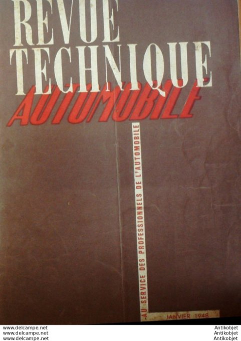R.T Automobile Moteur Diesel Dog 4 Cyl  Dynamol 21 # 1948