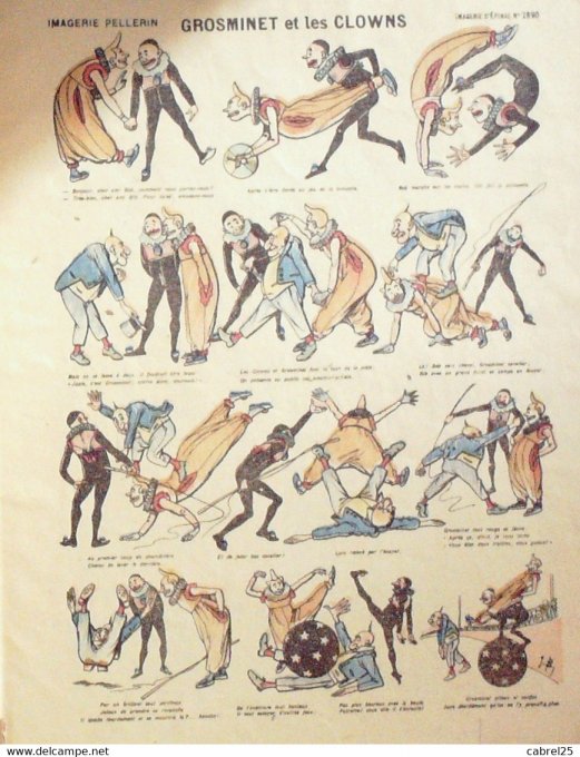 Grosminet & Les Clowns (Pellerin d'epinal)
