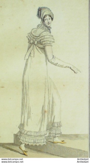 Costume Parisien 1812 # 1235 Chapeau de paille d'Italie