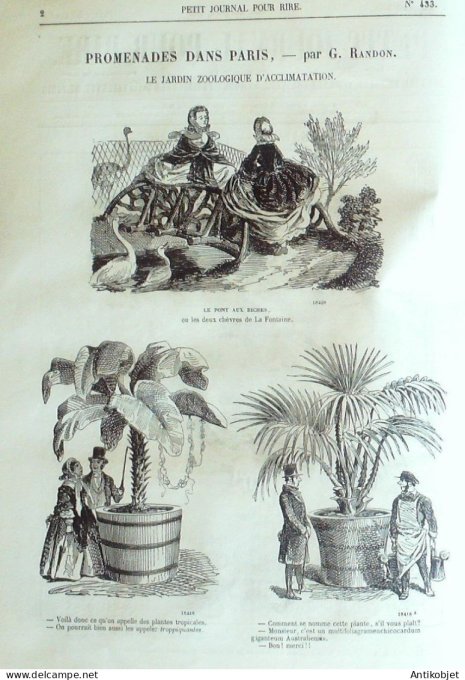 Petit journal pour Rire 1863 # 433 L'Exposition de peinture Nadar Darjou