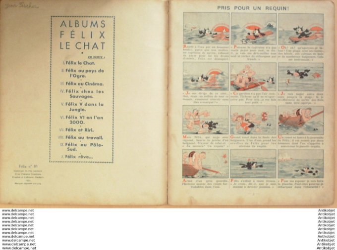 Felix le chat reve Hachette Sullivan 1935 Eo