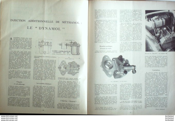 R.T Automobile Moteur Diesel Dog 4 Cyl  Dynamol 21 # 1948
