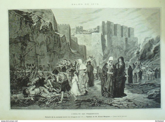 Le Monde illustré 1874 n°948 Caen (14) Ville d'Avray (92) Rouen (76) Italie Ferrare Angleterre Londr