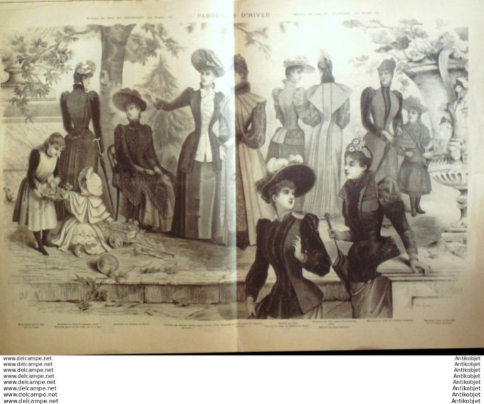 Journal + Patron Mode illustrée  1890 # 38 (with Pattern)