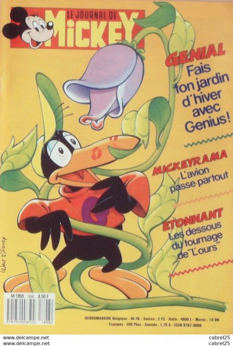 Journal de Mickey n°1898 FUGAIN Michel (5-11-1988)