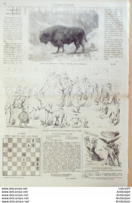 Le Monde illustré 1866 n°457 Angleterre Ste Katharines Docks Algérie Ile Plane  Hongrie Pesth